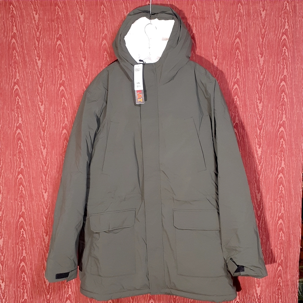 32 Degrees Heat 32 Degrees Cool Coat Hooed Full Snap/Zip Closure 2 Snap Pockets